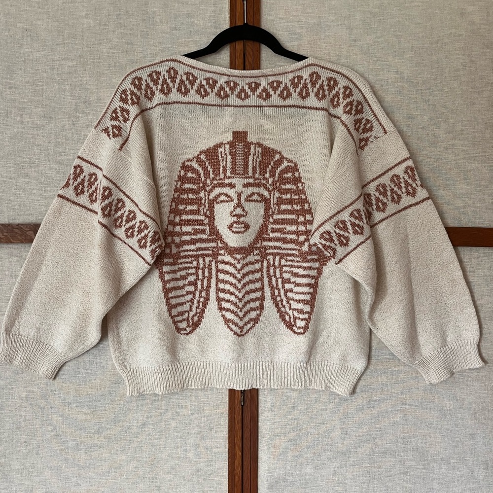 Vintage Egyptian Pharaoh Metallic Copper Gold Thread - M/L